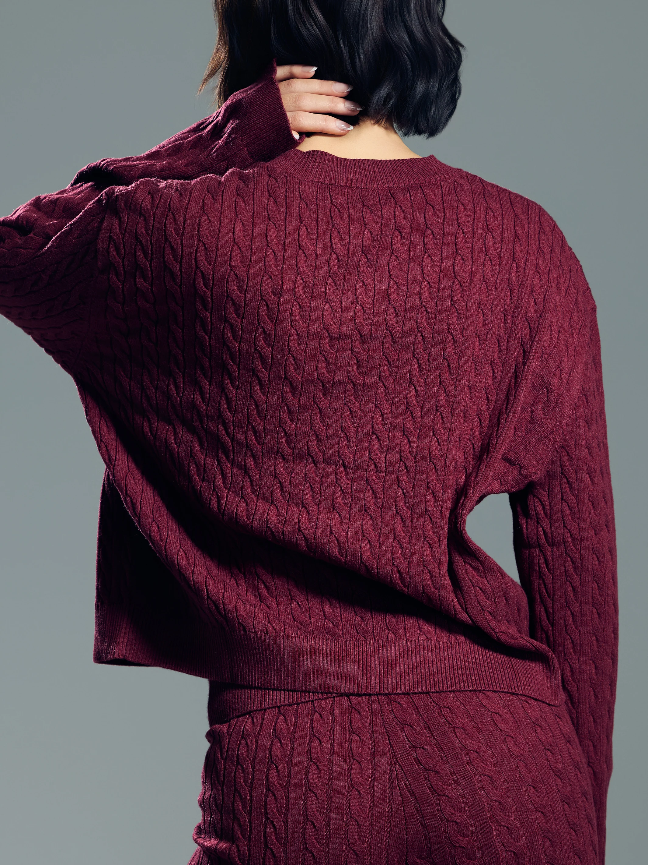 Cable Knit Sweater - Image 4