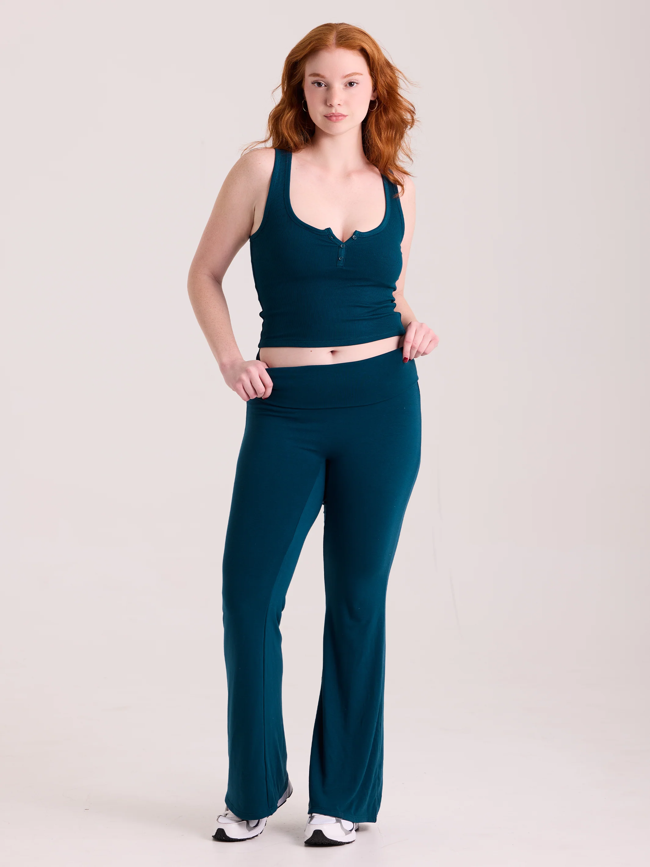 Ribbed Henley Scoop Tank - Image 12
