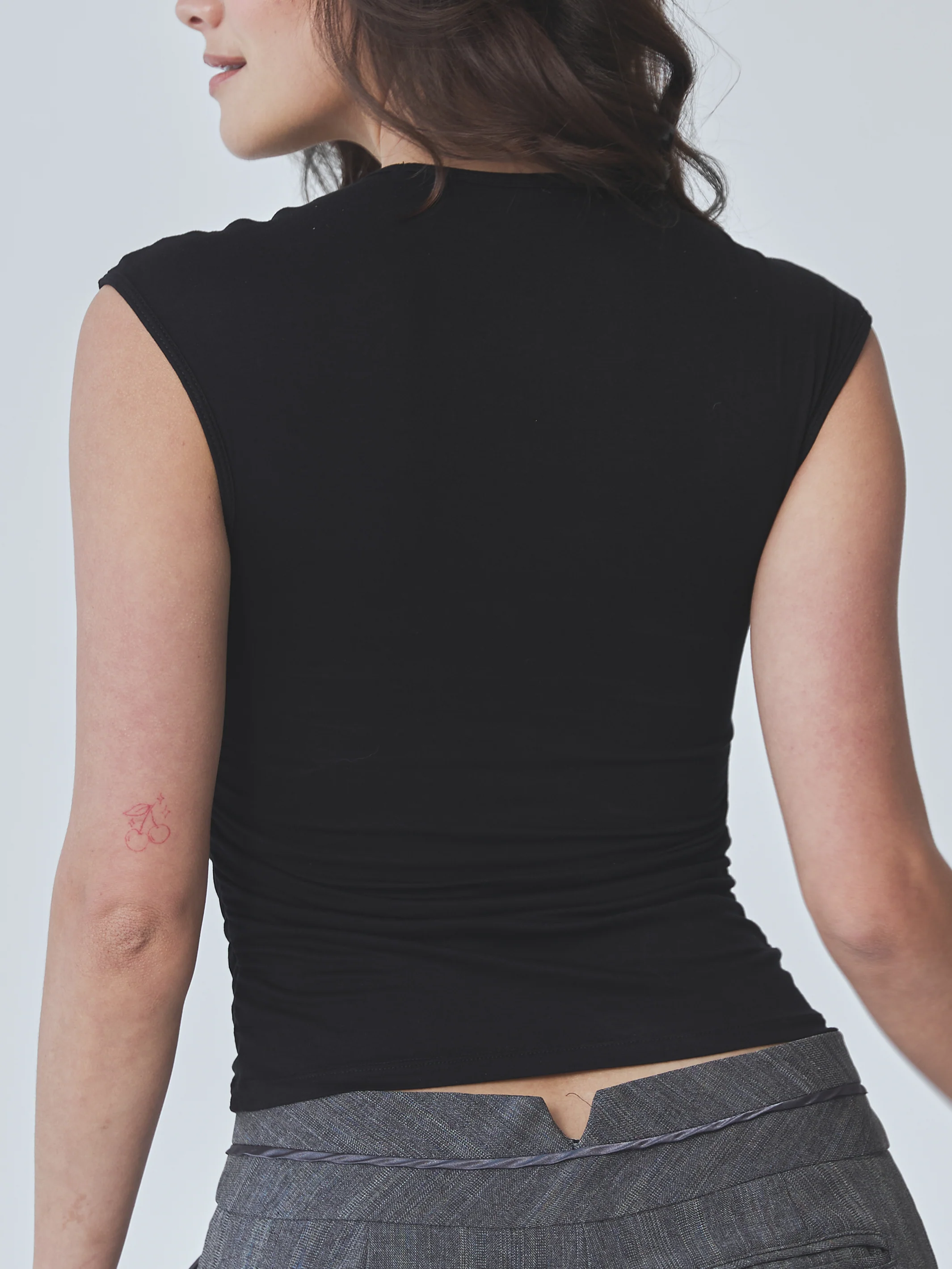 Ruched Cap Sleeve - Image 13