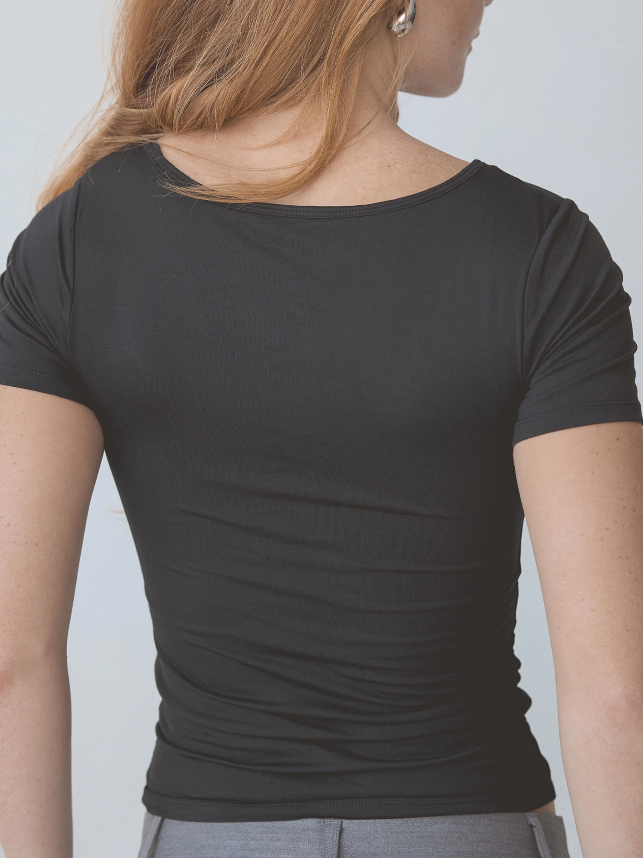 Scoop Neck Braless Short Sleeve - Image 14