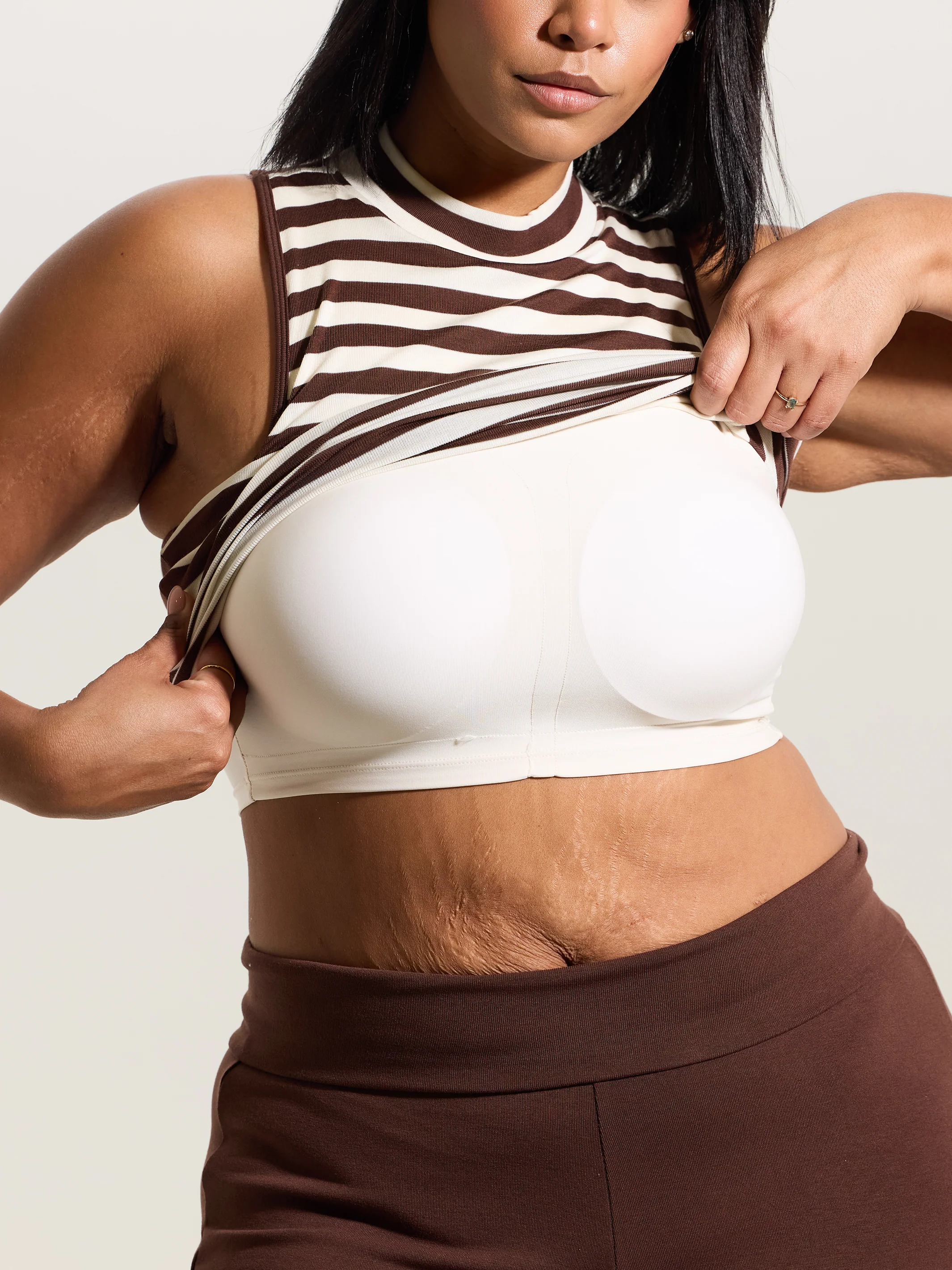 Striped Mock Neck Tank - Image 12